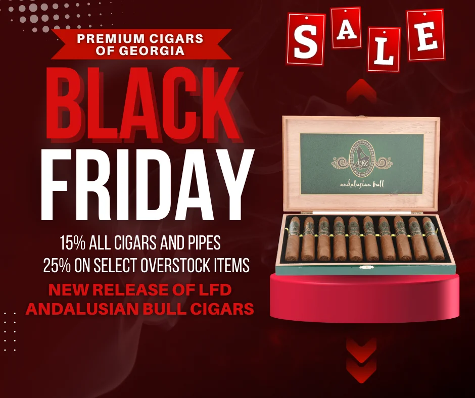 A black friday ad for premium cigars of georgia.